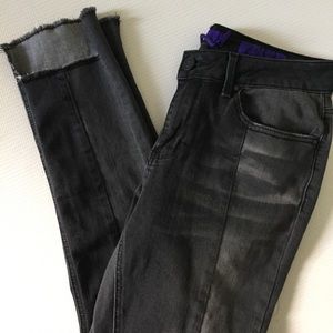 Indigo Rein Raw Edge Black Jeans NWOT